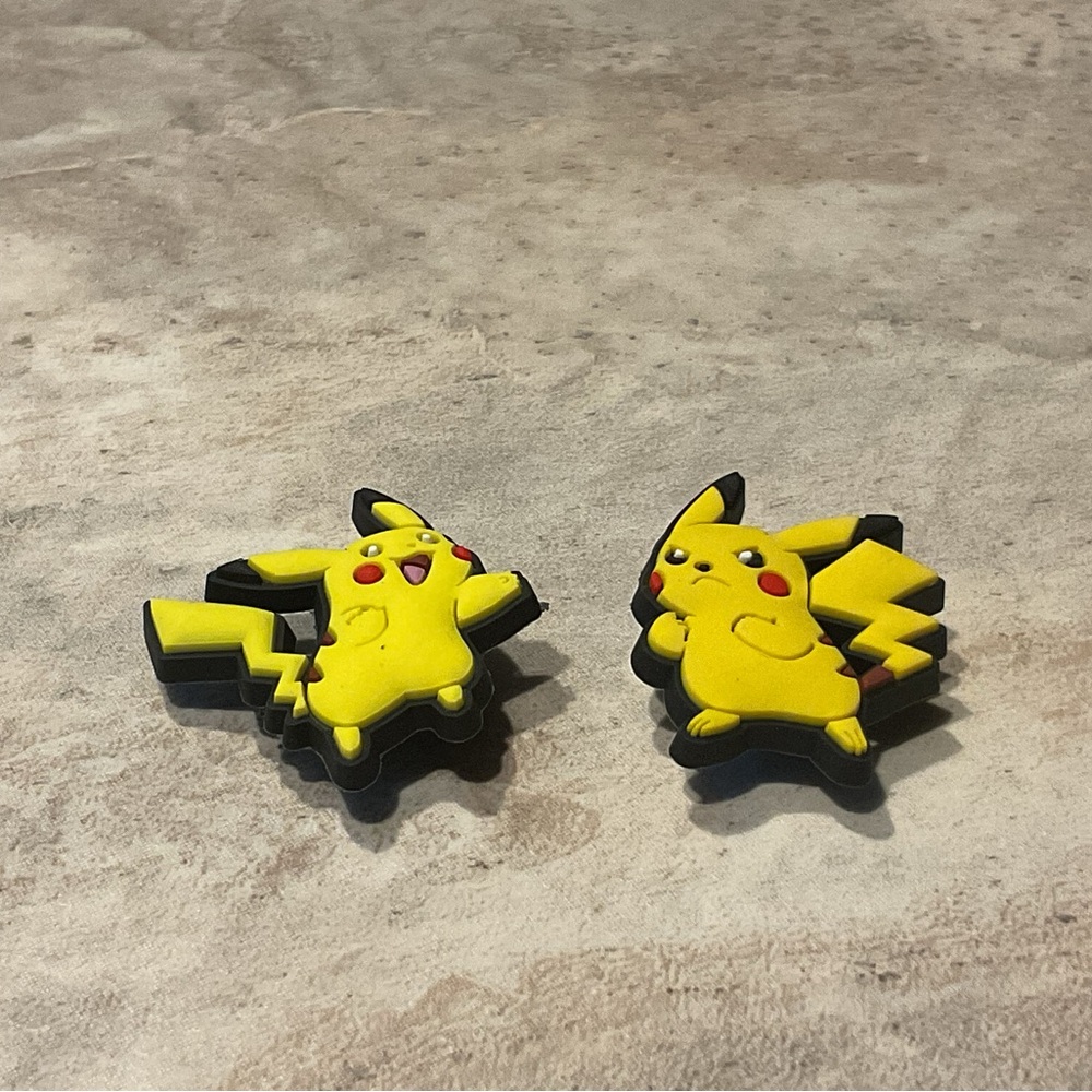 Pokémon Shoe Charm Pikachu set of 2 New unused